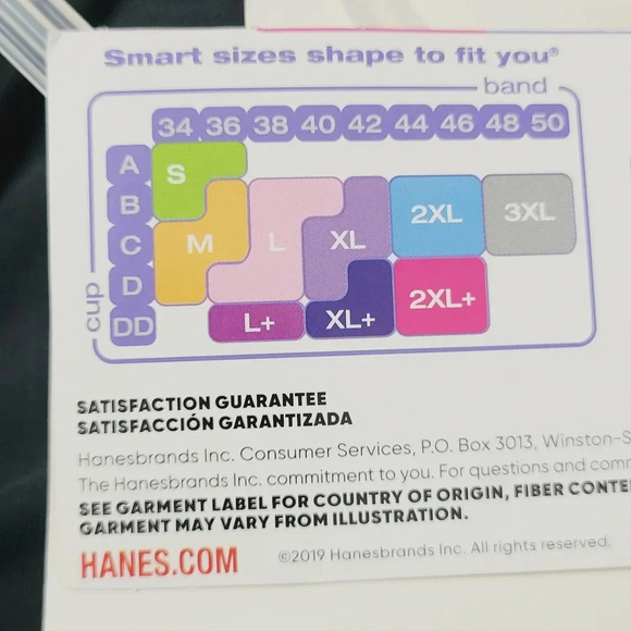 L+‎ Hanes MHG563 ComfortFlex Fit DreamwireT-Shirt UW Bra Warm Steel - Picture 6 of 7